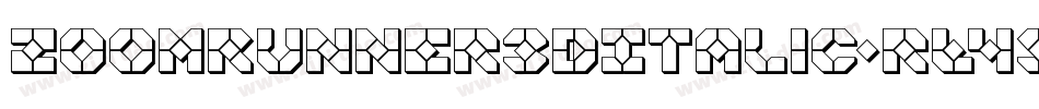 ZoomRunner3DItalic-rL49字体转换