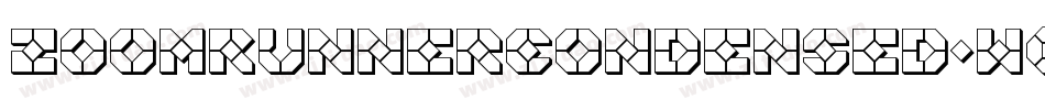 ZoomRunnerCondensed-w0ln字体转换