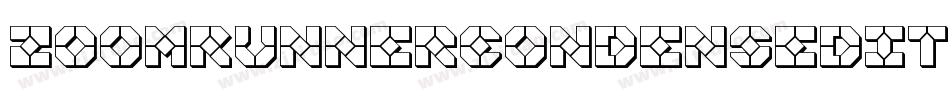 ZoomRunnerCondensedItalic-7JPl字体转换