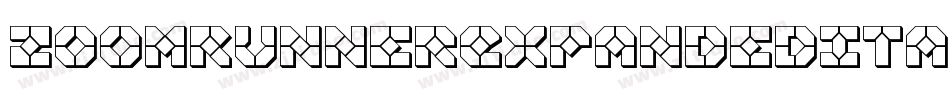 ZoomRunnerExpandedItalic-LXEg字体转换