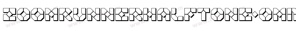 ZoomRunnerHalftone-omMV字体转换