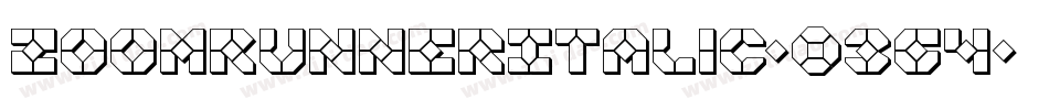 ZoomRunnerItalic-03g4字体转换