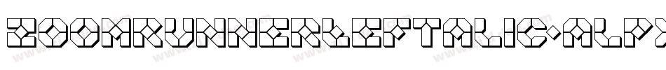 ZoomRunnerLeftalic-alPx字体转换