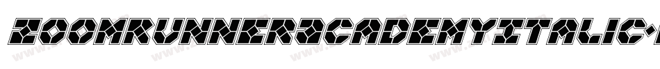 ZoomRunnerAcademyItalic-KLWD字体转换