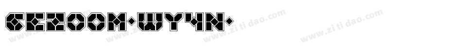 GeZoom-Wy4n字体转换