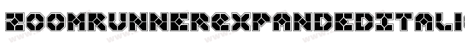 ZoomRunnerExpandedItalic-LXEg字体转换
