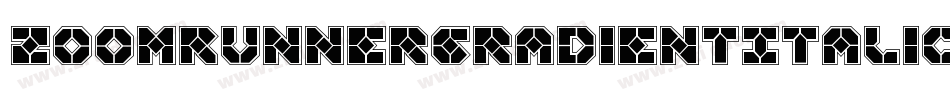 ZoomRunnerGradientItalic-gYBY字体转换 ZoomRunnerGradientItalic-gYBY字体转换