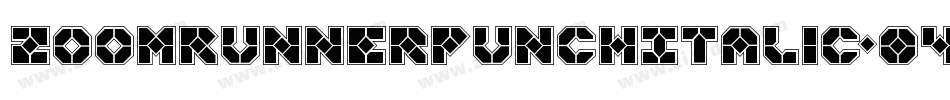 ZoomRunnerPunchItalic-O4qA字体转换