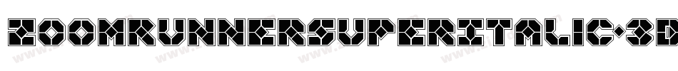 ZoomRunnerSuperItalic-3D9Z字体转换