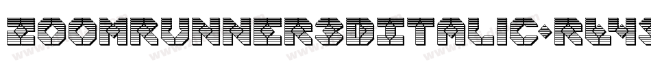 ZoomRunner3DItalic-rL49字体转换