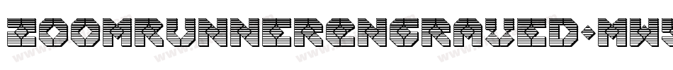 ZoomRunnerEngraved-mwYx字体转换
