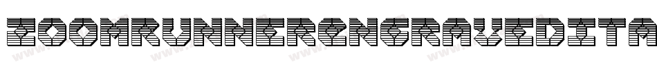 ZoomRunnerEngravedItalic-dRn6字体转换