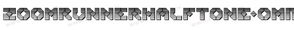 ZoomRunnerHalftone-omMV字体转换