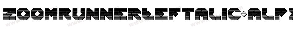 ZoomRunnerLeftalic-alPx字体转换