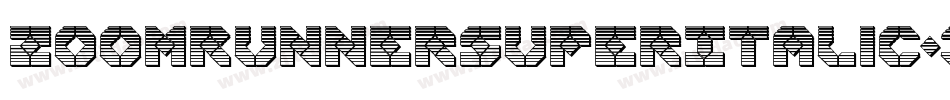 ZoomRunnerSuperItalic-3D9Z字体转换