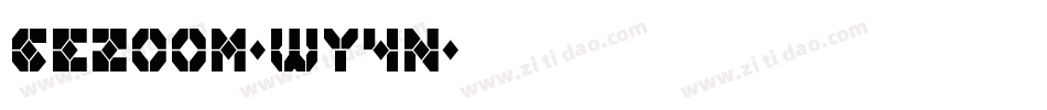 GeZoom-Wy4n字体转换