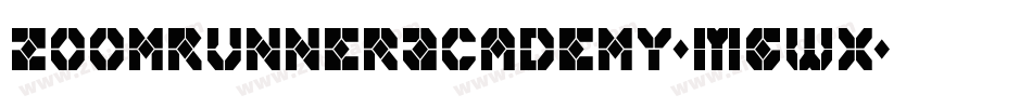 ZoomRunnerAcademy-MgWx字体转换 ZoomRunnerAcademy-MgWx字体转换