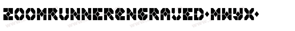 ZoomRunnerEngraved-mwYx字体转换