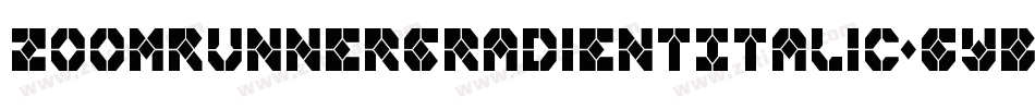 ZoomRunnerGradientItalic-gYBY字体转换 ZoomRunnerGradientItalic-gYBY字体转换