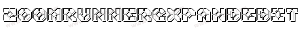 ZoomRunnerExpandedItalic-LXEg字体转换