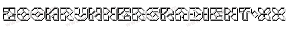 ZoomRunnerGradient-XxEo字体转换 ZoomRunnerGradient-XxEo字体转换