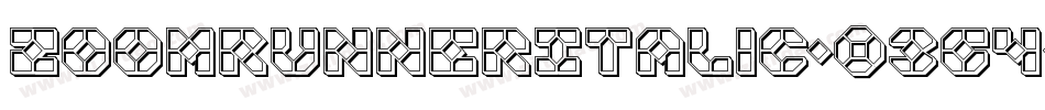 ZoomRunnerItalic-03g4字体转换