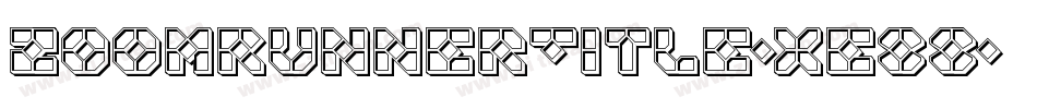 ZoomRunnerTitle-xe88字体转换