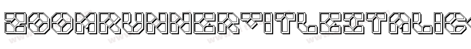 ZoomRunnerTitleItalic-pd9R字体转换 ZoomRunnerTitleItalic-pd9R字体转换