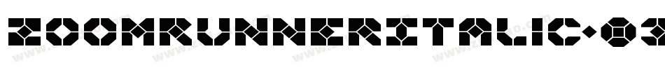 ZoomRunnerItalic-03g4字体转换