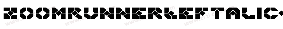 ZoomRunnerLeftalic-alPx字体转换