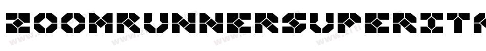 ZoomRunnerSuperItalic-3D9Z字体转换