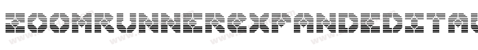 ZoomRunnerExpandedItalic-LXEg字体转换