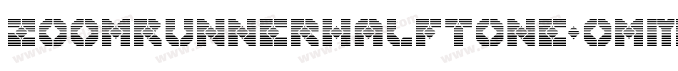 ZoomRunnerHalftone-omMV字体转换