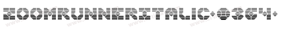 ZoomRunnerItalic-03g4字体转换