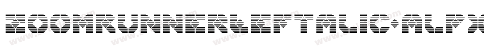 ZoomRunnerLeftalic-alPx字体转换