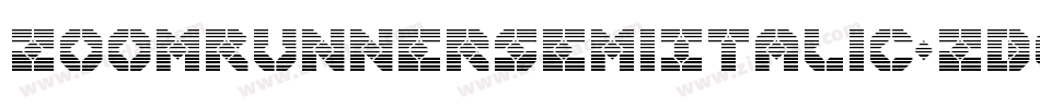 ZoomRunnerSemiItalic-ZDoJ字体转换