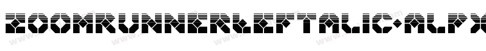 ZoomRunnerLeftalic-alPx字体转换