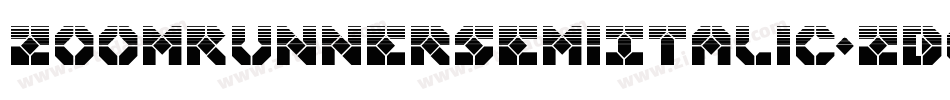 ZoomRunnerSemiItalic-ZDoJ字体转换