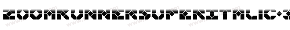 ZoomRunnerSuperItalic-3D9Z字体转换