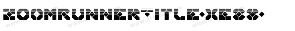 ZoomRunnerTitle-xe88字体转换