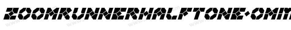 ZoomRunnerHalftone-omMV字体转换