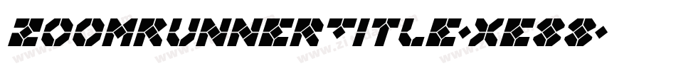 ZoomRunnerTitle-xe88字体转换