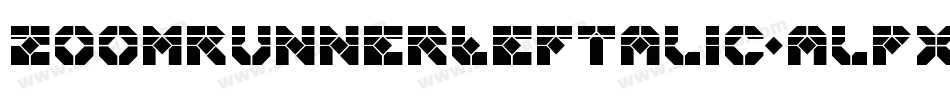 ZoomRunnerLeftalic-alPx字体转换