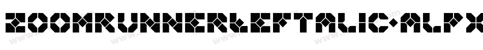 ZoomRunnerLeftalic-alPx字体转换