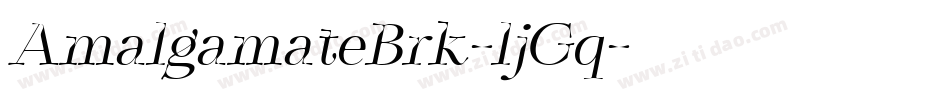 AmalgamateBrk-ljGq字体转换