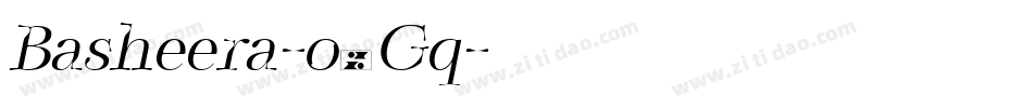 Basheera-o7Gq字体转换