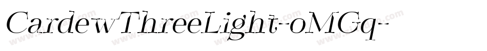 CardewThreeLight-oMGq字体转换