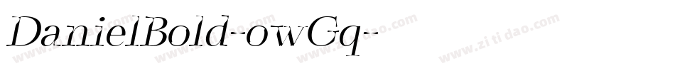 DanielBold-owGq字体转换