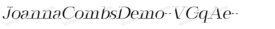 JoannaCombsDemo-VGqAe字体转换 JoannaCombsDemo-VGqAe字体转换