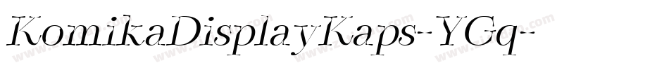 KomikaDisplayKaps-YGq字体转换